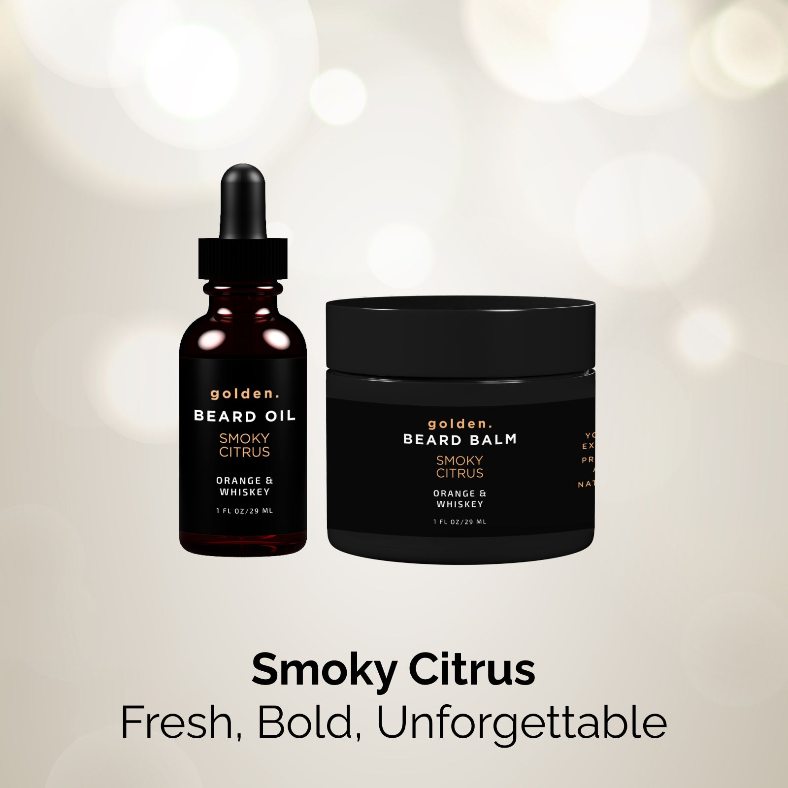 Smoky Citrus Bundle - Beard Balm and Oil